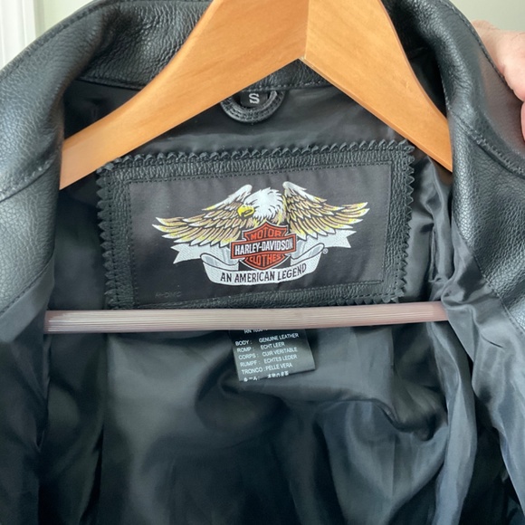 Harley Davidson Leather Riding Jacket - Picture 3 of 4